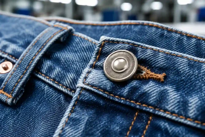 Premium denim jeans with reinforced stitching